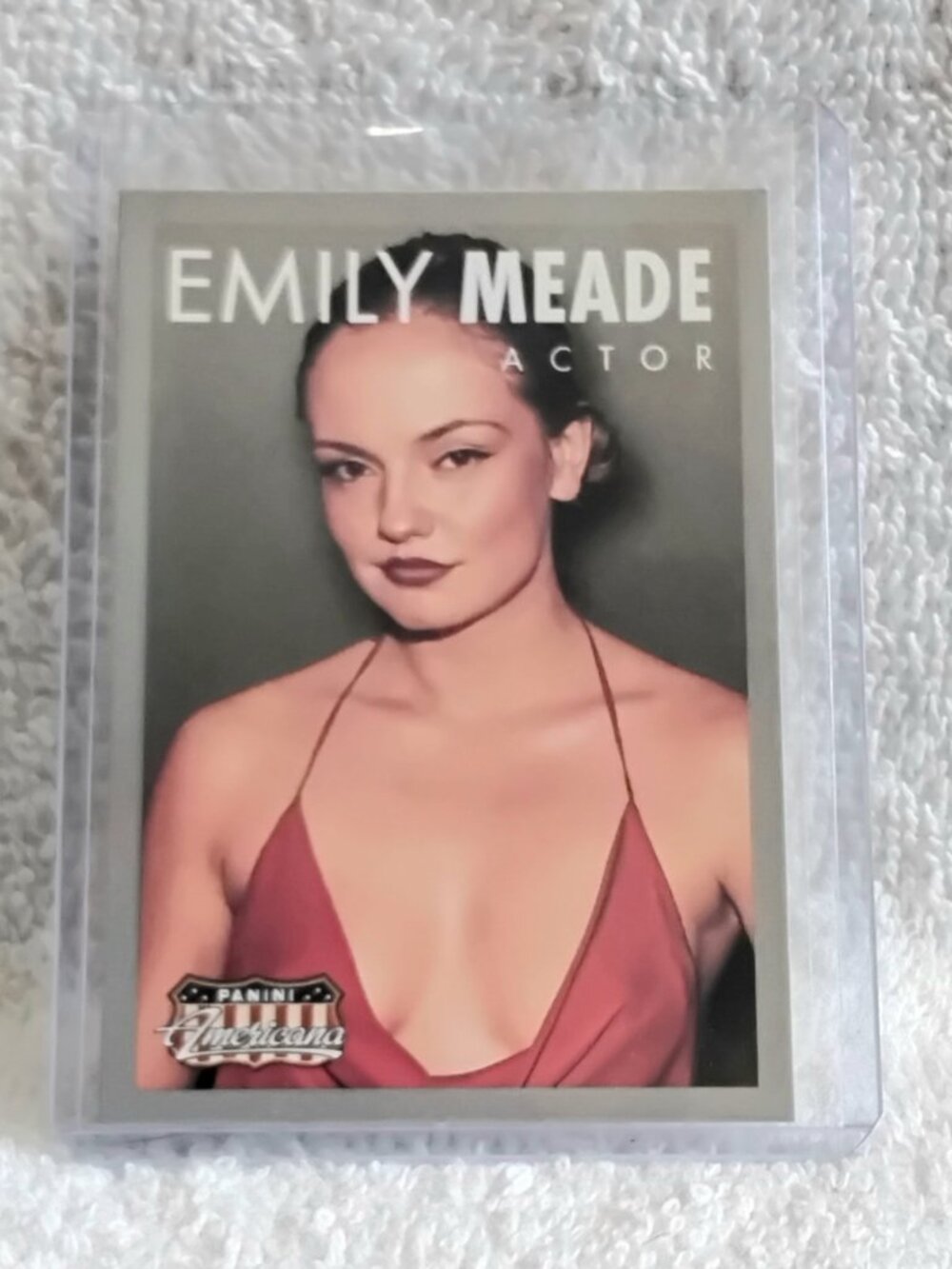 5/$20 Mint 2015 Panini Emily Meade Actor Americana Card No. 53!!